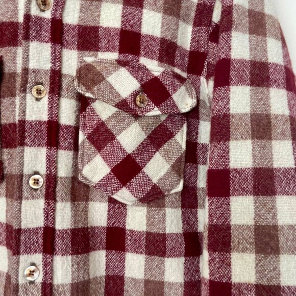 WOOLRICH VTG 70’s PLAID THICK WOOL BLEND LONG SLEEVE SHIRT MADE IN USA SZ M - Picture 11 of 16